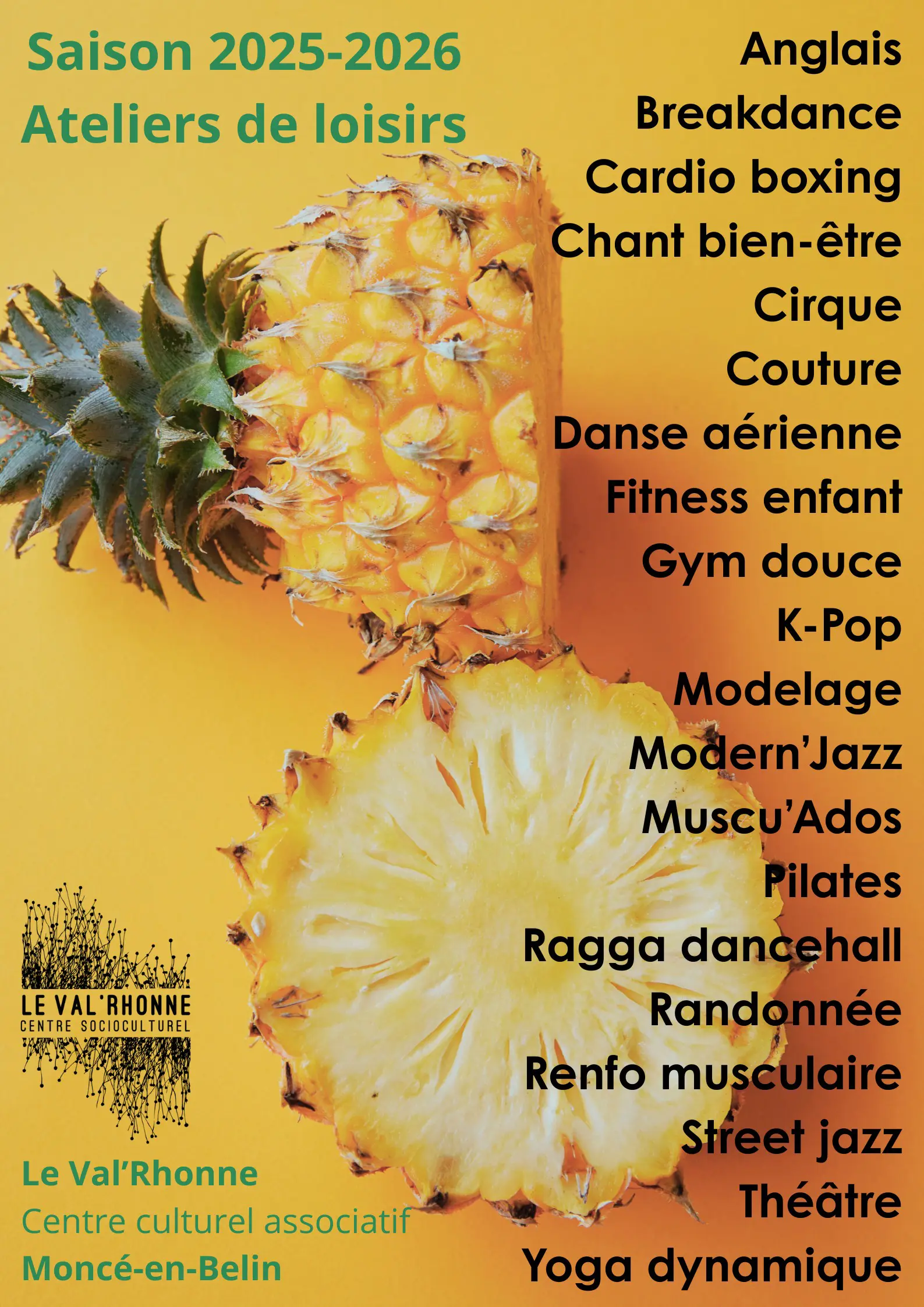 brochure activités