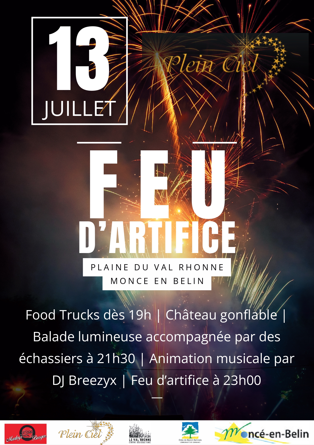Feu d'artifice : Plein ciel
