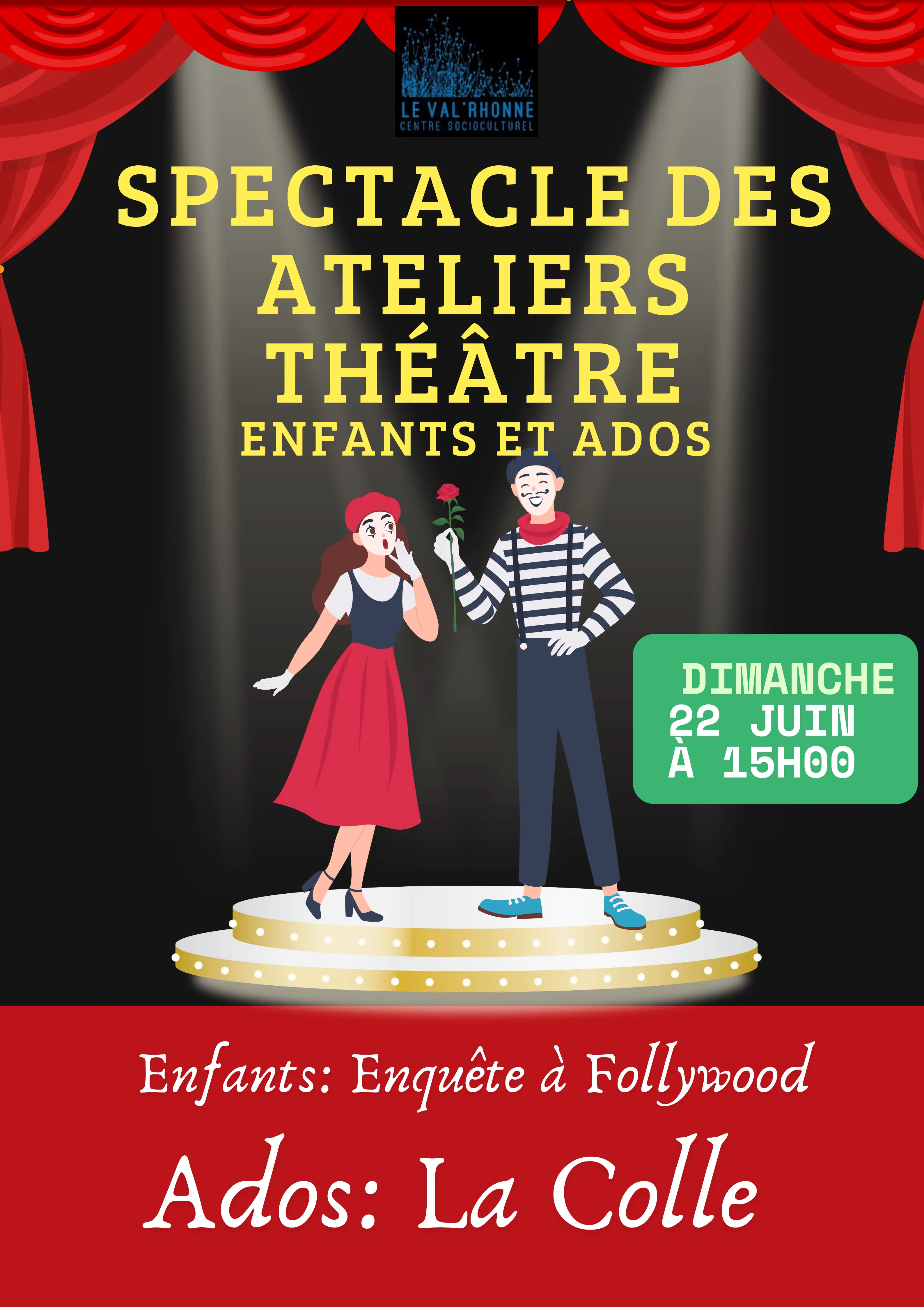 Spectacle : théâtre enfant & préados-ados 
